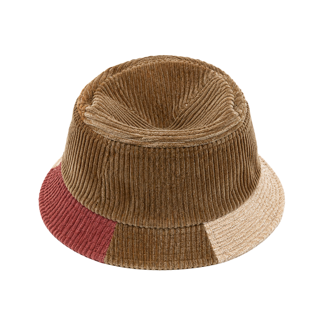 Wyeth Corduroy Bucket Hat Size O/S Multi Color Pieced 1