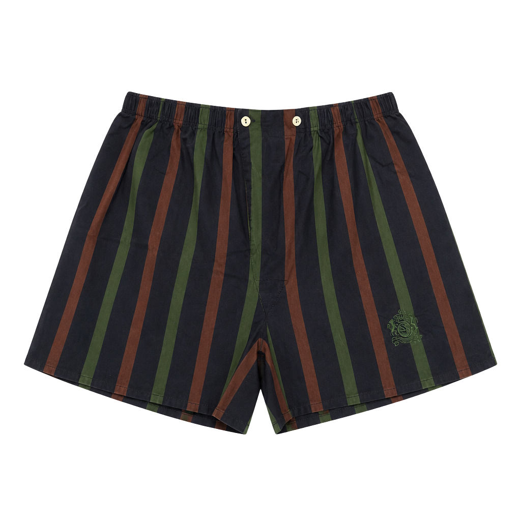 Grigioperla Men's Striped Cotton Boxer Shorts 1