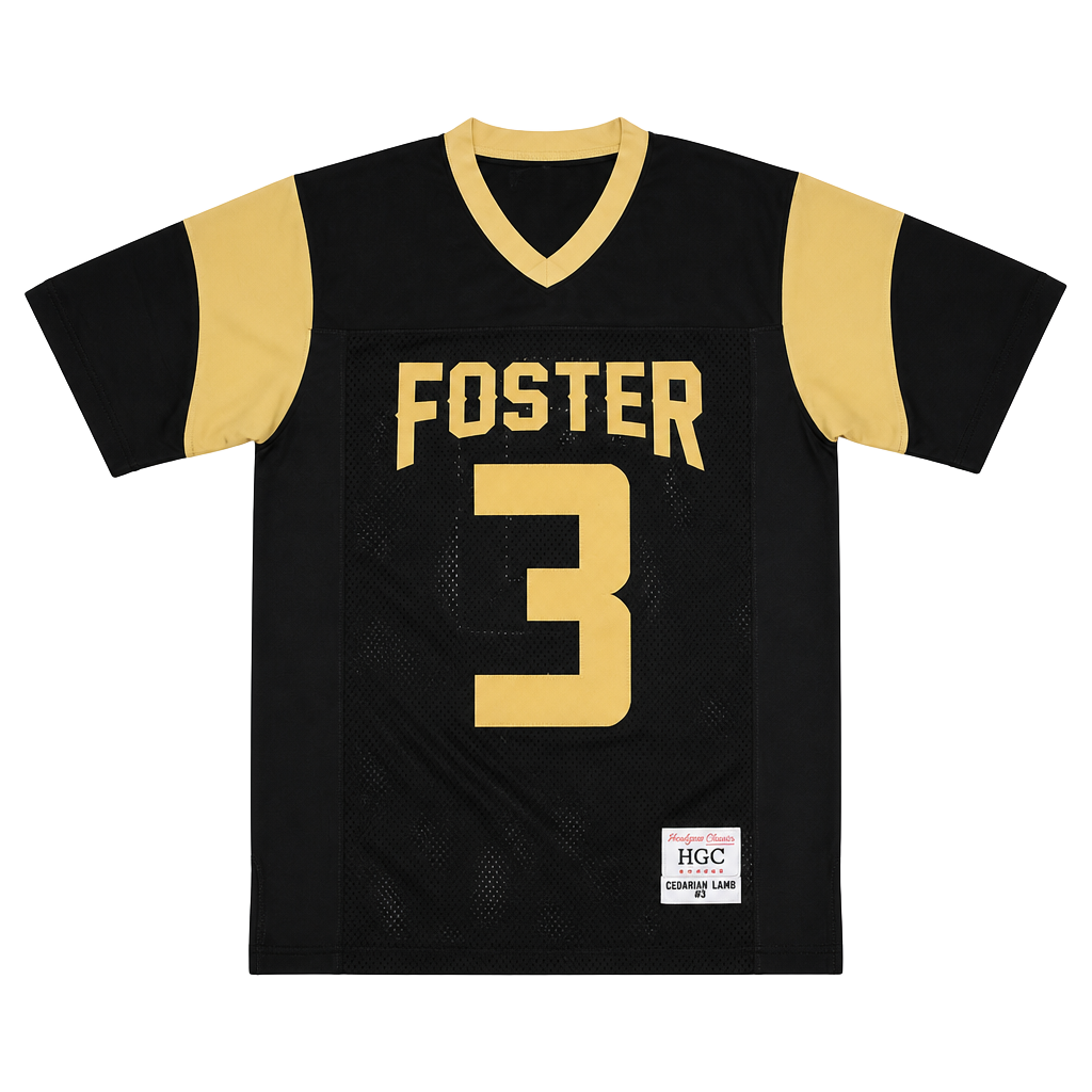Headgear Classics CeeDee Lamb Foster High School Football Jersey Black Size XL 1