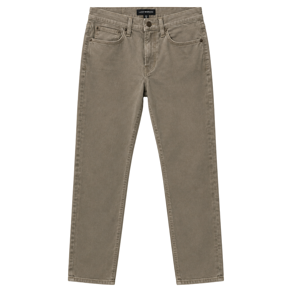 Lucky Brand Men's Khaki Pants Size 30x30 Dark Khaki Twill Straight Leg 1