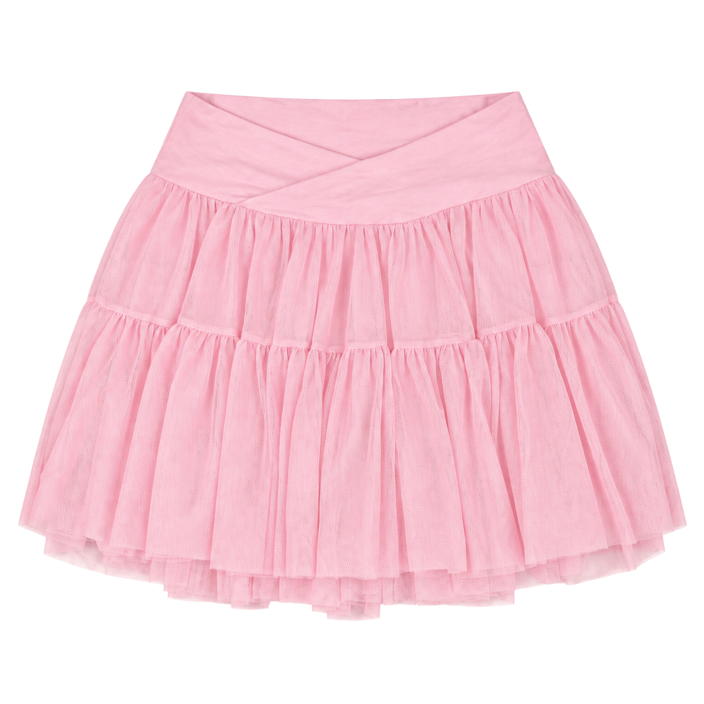Blogilates Ballerina Skort Size M Pink Mesh Tiered Activewear Skirt New 1