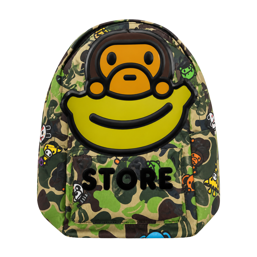 A Bathing Ape Baby Milo Camo Small Backpack Green Black BRAND NEW 1