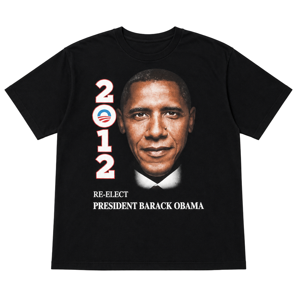 Style Re-elect President Barack Obama 2012 T-Shirt XL Black Yes We Can Do It 1