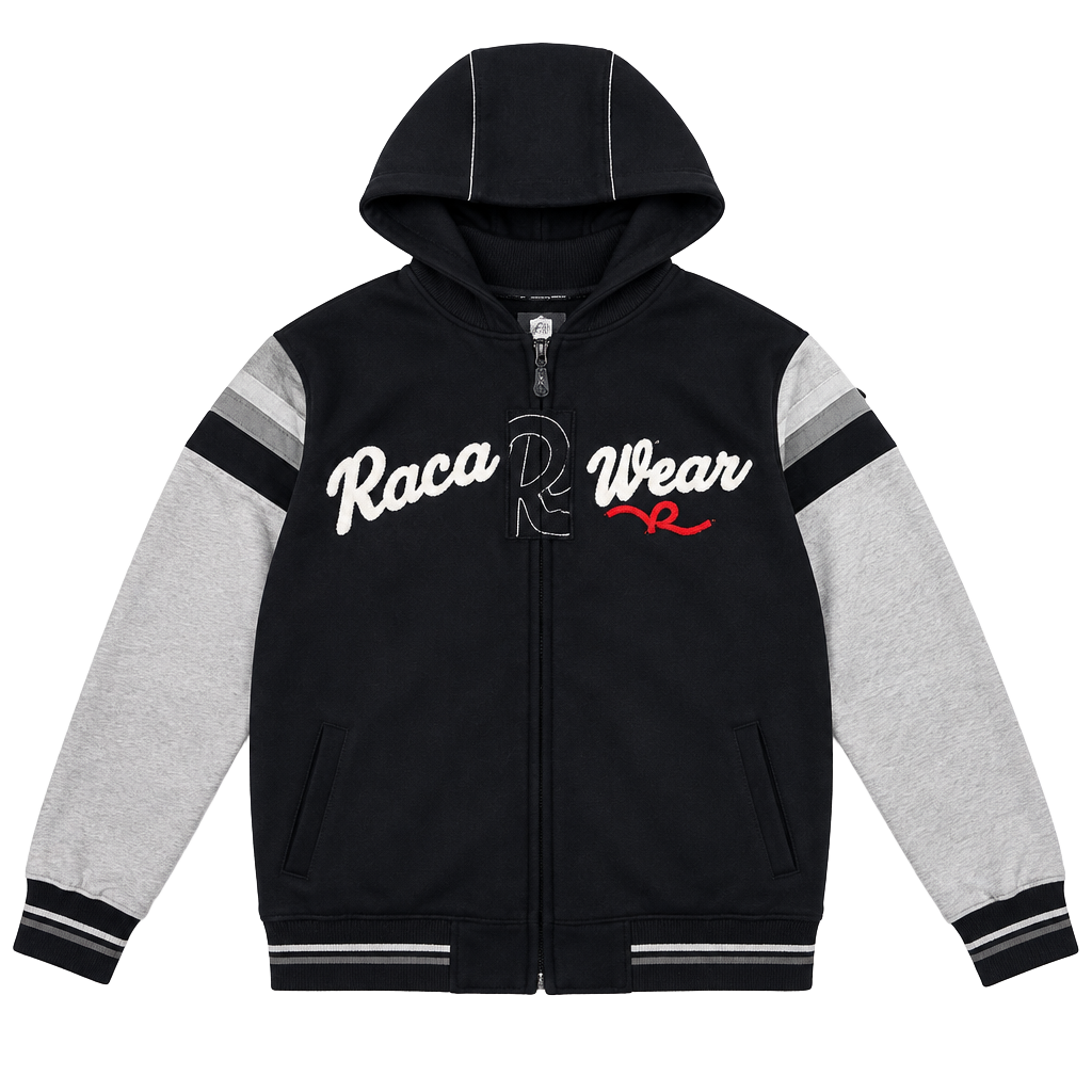 Rocawear Hoodie Size 3XL Black White Y2K Full Zip Jacket 1