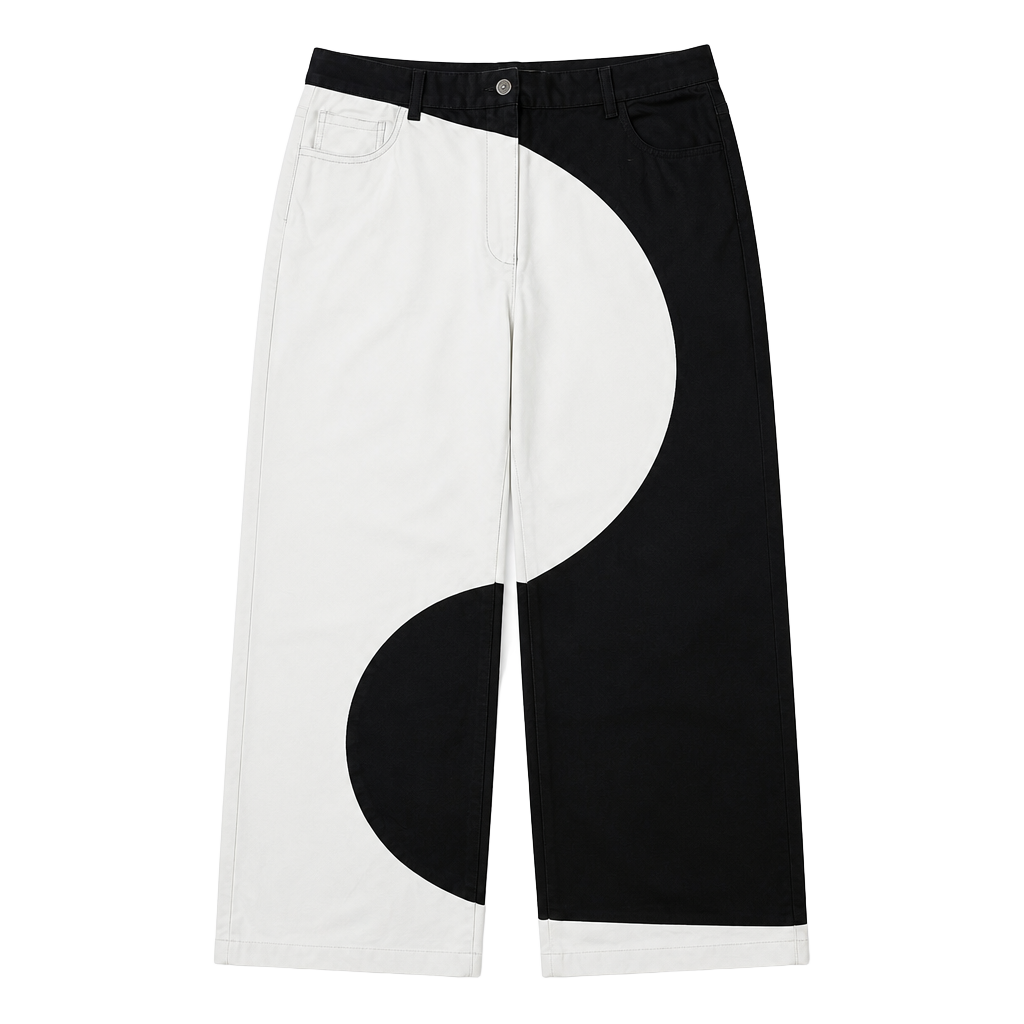 Glassons Yin Yang Colorblock Faux Leather Pants 1