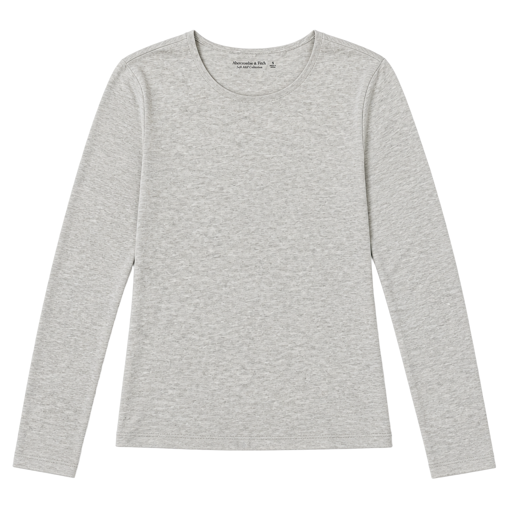 Abercrombie & Fitch Soft A&F Collection Long Sleeve Crewneck T-Shirt 1