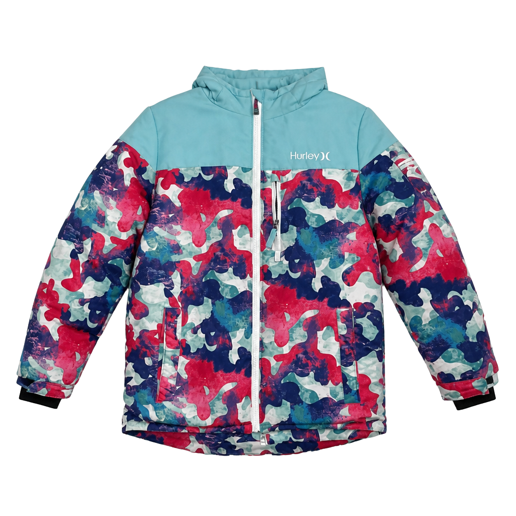 Kid’s Hurley Multi-Color Ski Jacket 1