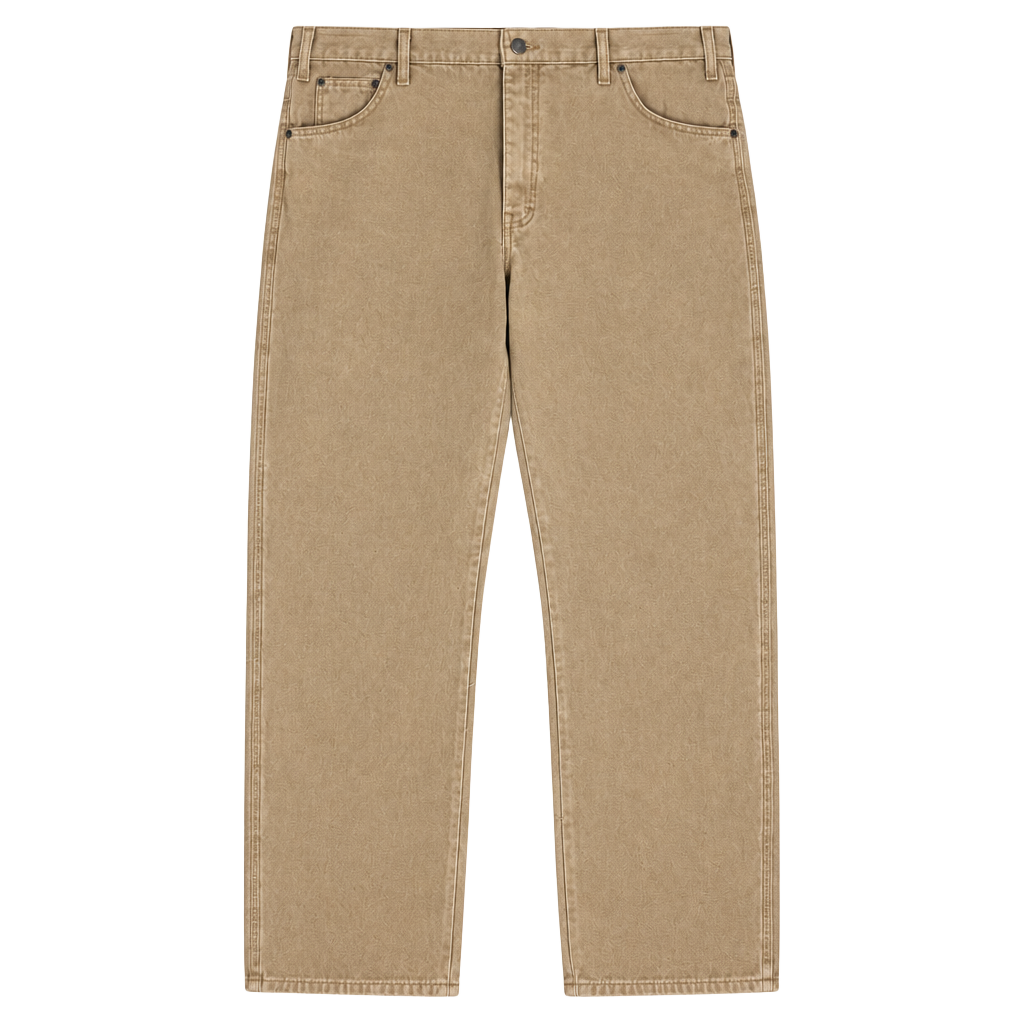 Dickies Carpenter Pants Mens Size 38x34 Brown Canvas Duck Utility Workwear 1