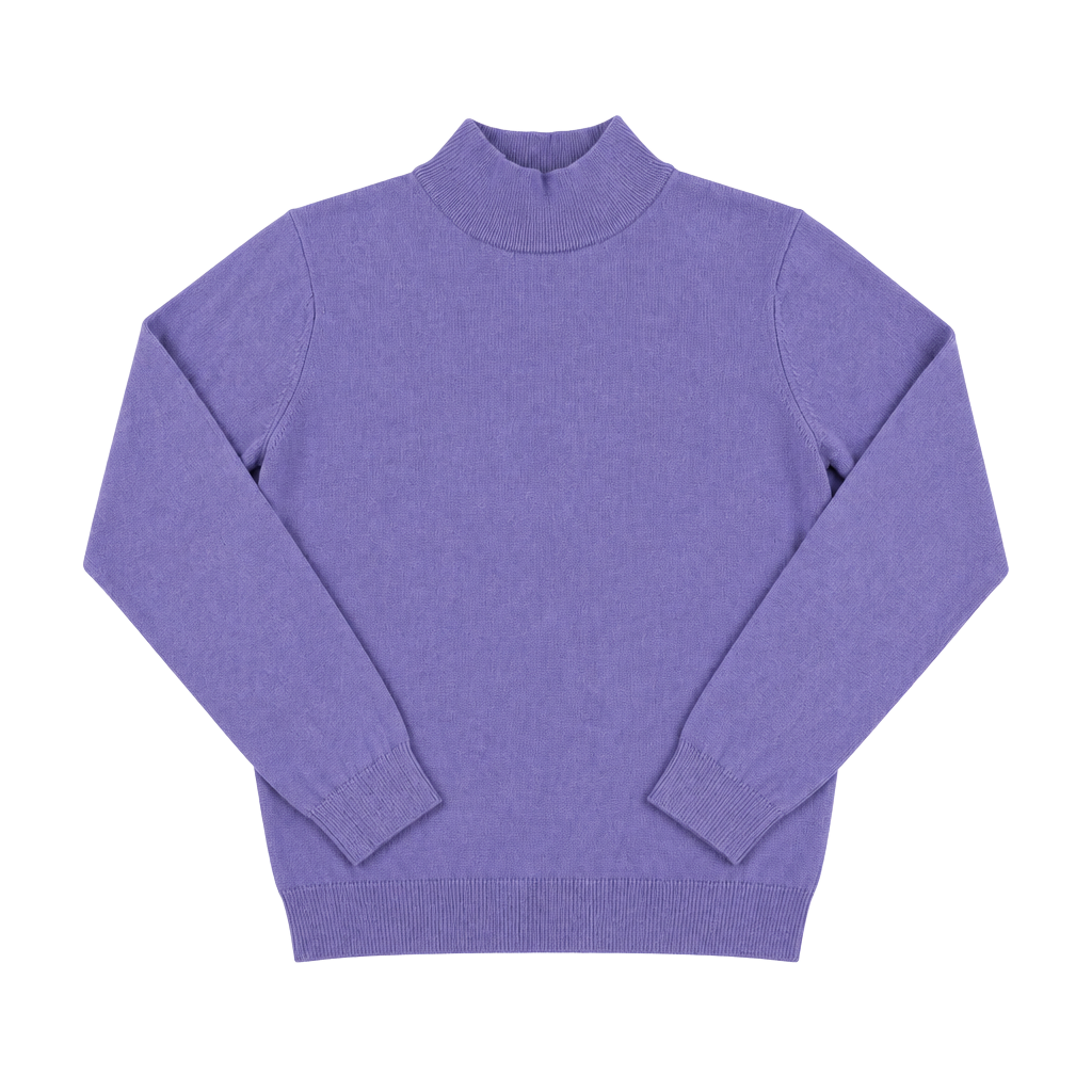 Talbots Turtleneck Sweater Size P Lilac Purple Long Sleeve Fine Knit Top 1