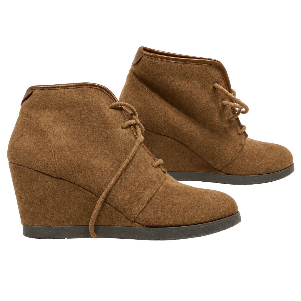 Madden Girl Dallyy Wedge Booties Size 8 Brown Plaid Lined Suede
S5 1