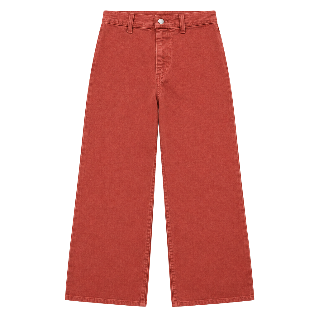 Old Navy High-Rise Sailor Wide Leg Jeans Size 2 Reg Coral 1