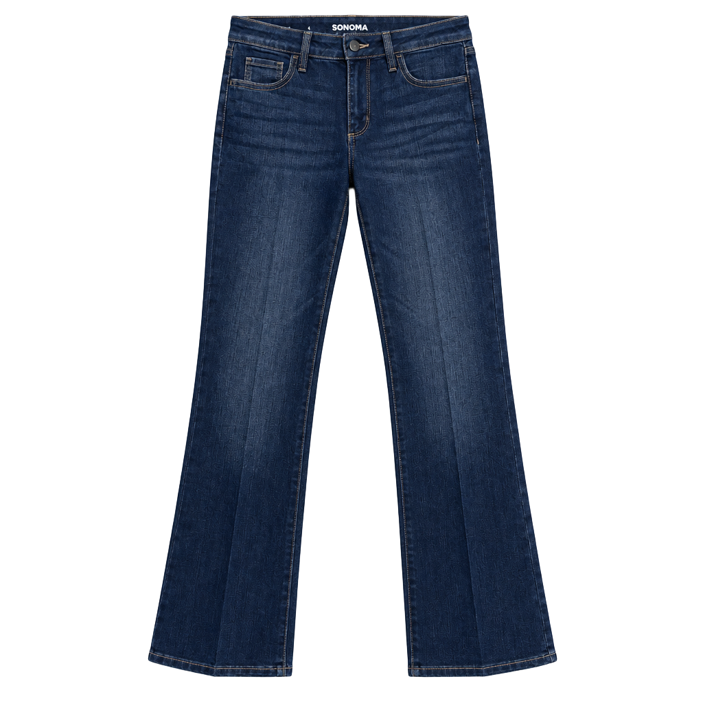 Sonoma Goods For Life Jeans Size 4 Dark Blue Bootcut 1