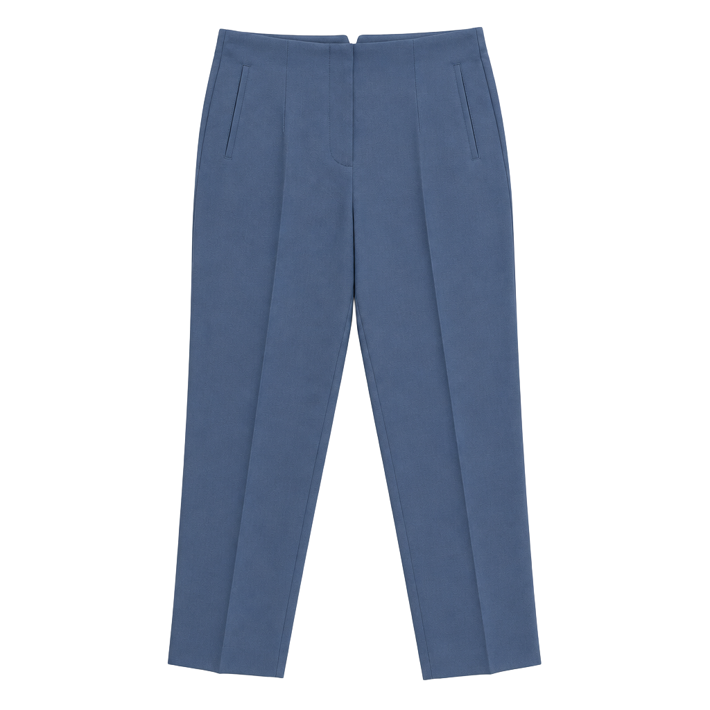 Nine West Tapered Pants Size 8 Blue Polyester Blend 1