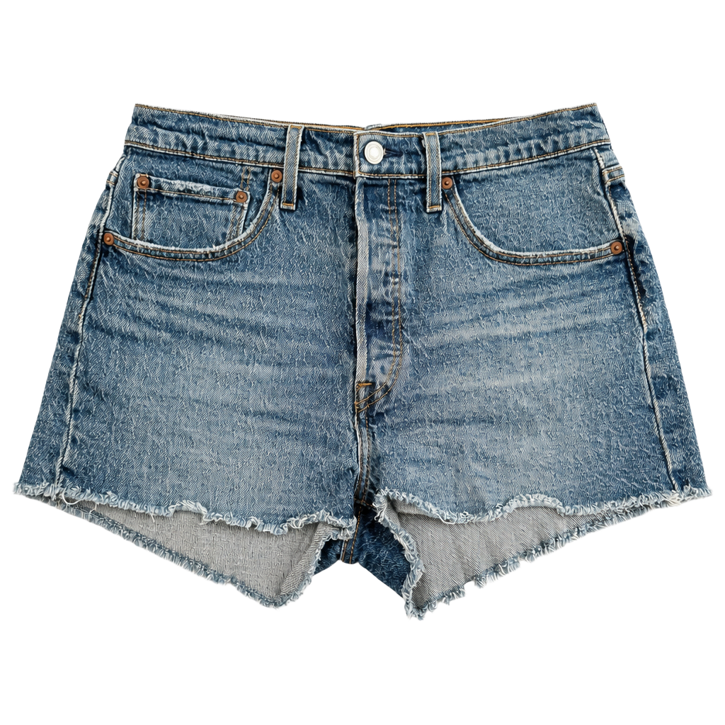 Levi's 501 Original High Rise Cut-Off Denim Shorts 30 1