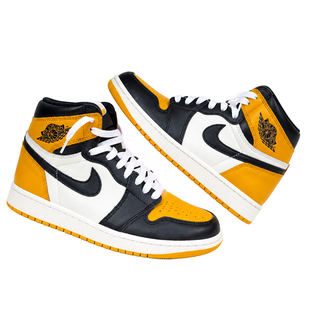 Nike Air Jordan 1 Retro High OG Taxi Yellow Toe Size 9 1