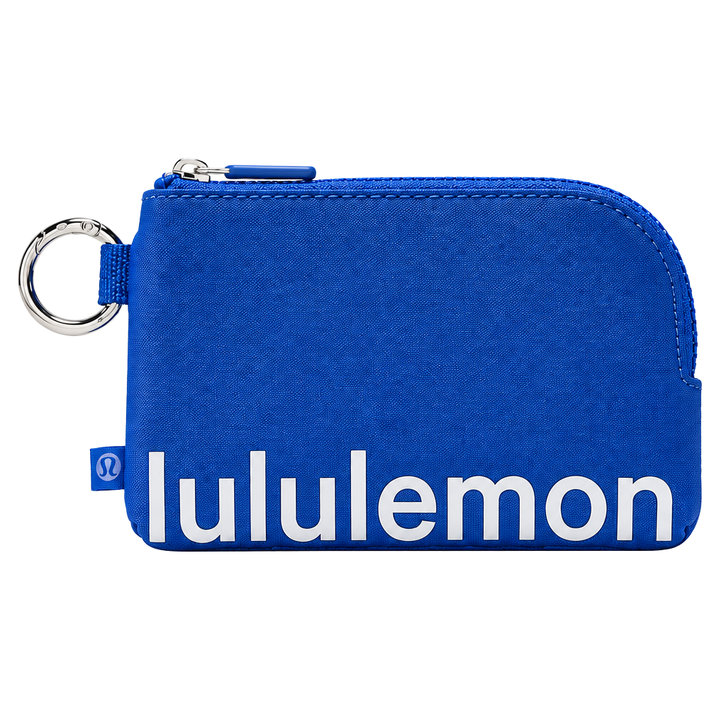 lululemon Everyday Essentials Zip Pouch Key Wallet Blue NWT 1
