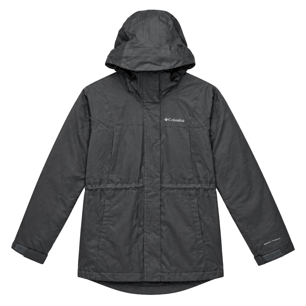 Columbia Hikebound Long Insulated Jacket Size S Black Waterproof 1