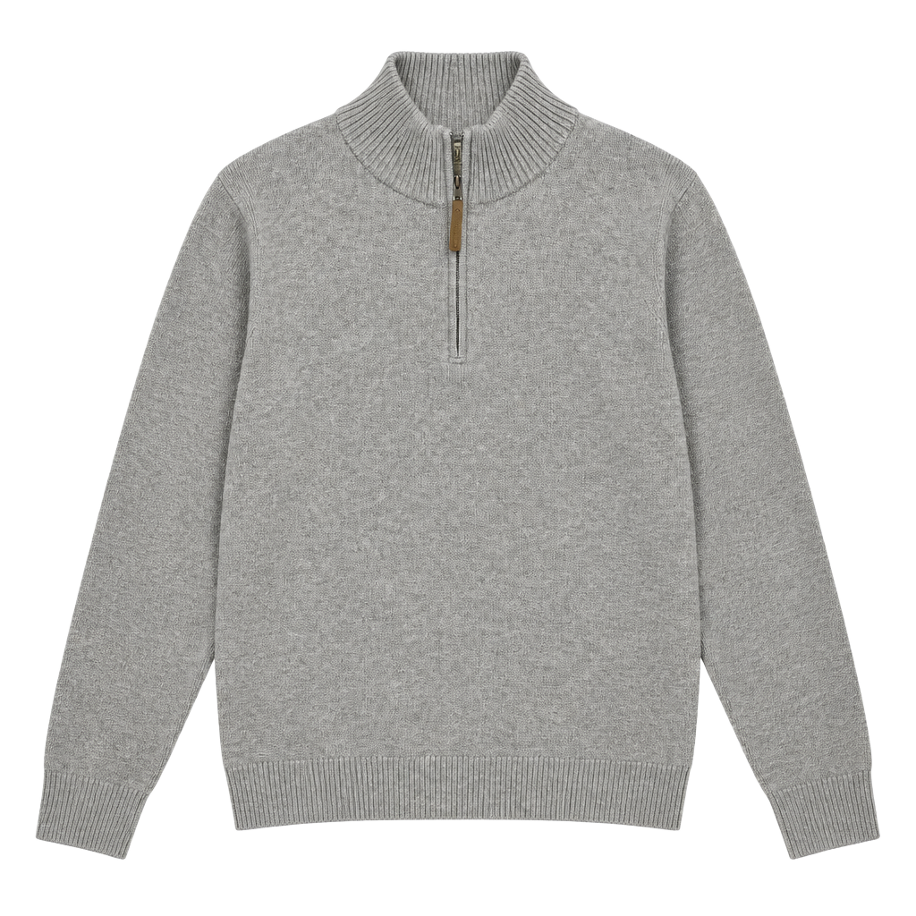 Duluth Trading Co. Quarter Zip Sweater Gray Size L 1