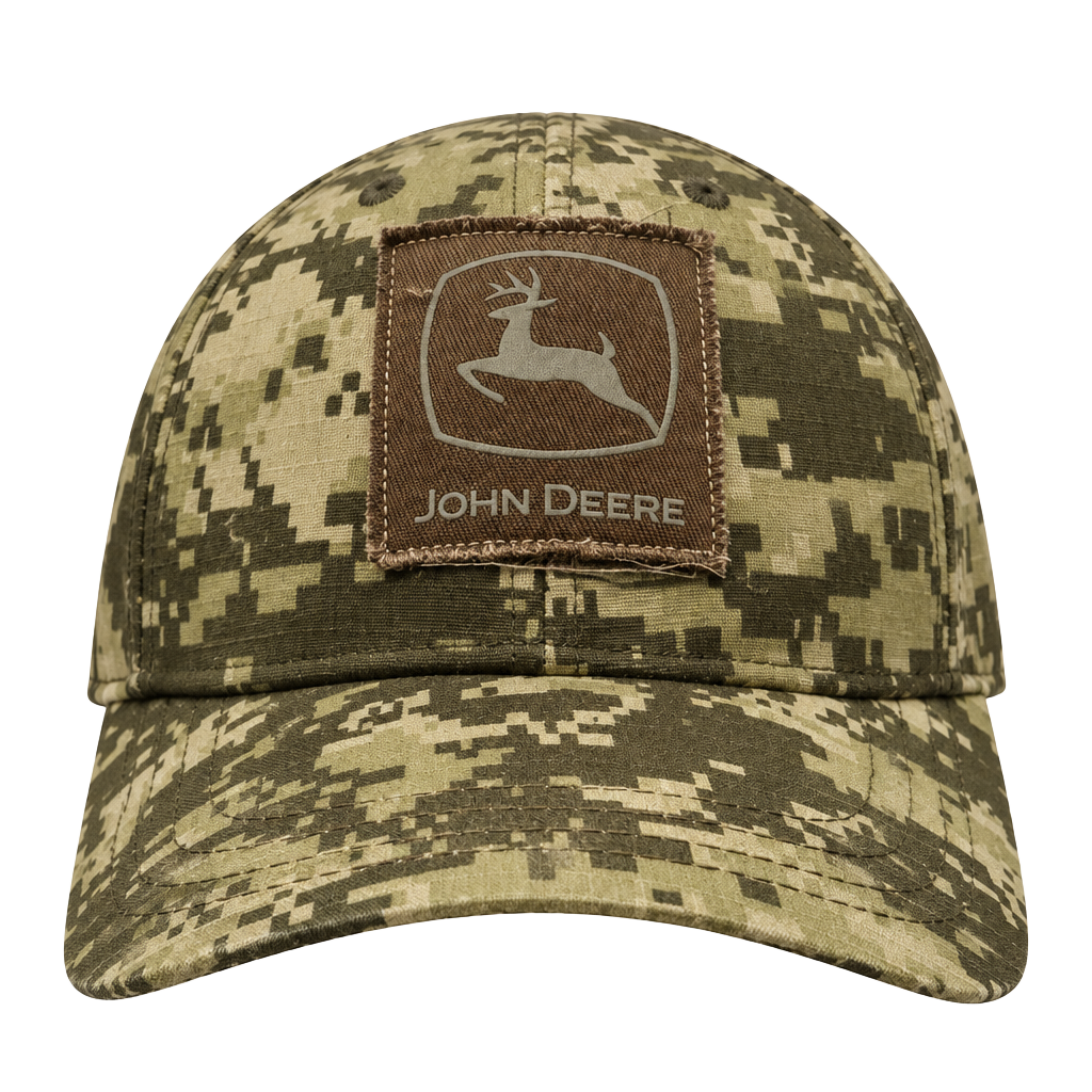 John Deere Digital Camo Baseball Cap Adjustable Hat 1