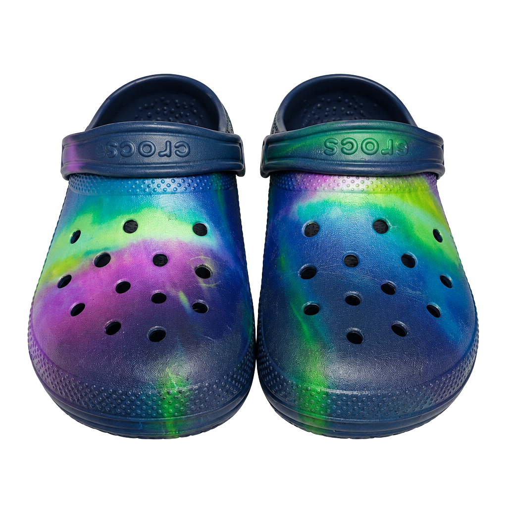 Crocs Classic Clog Size 7 Multicolor Tie-Dye 1