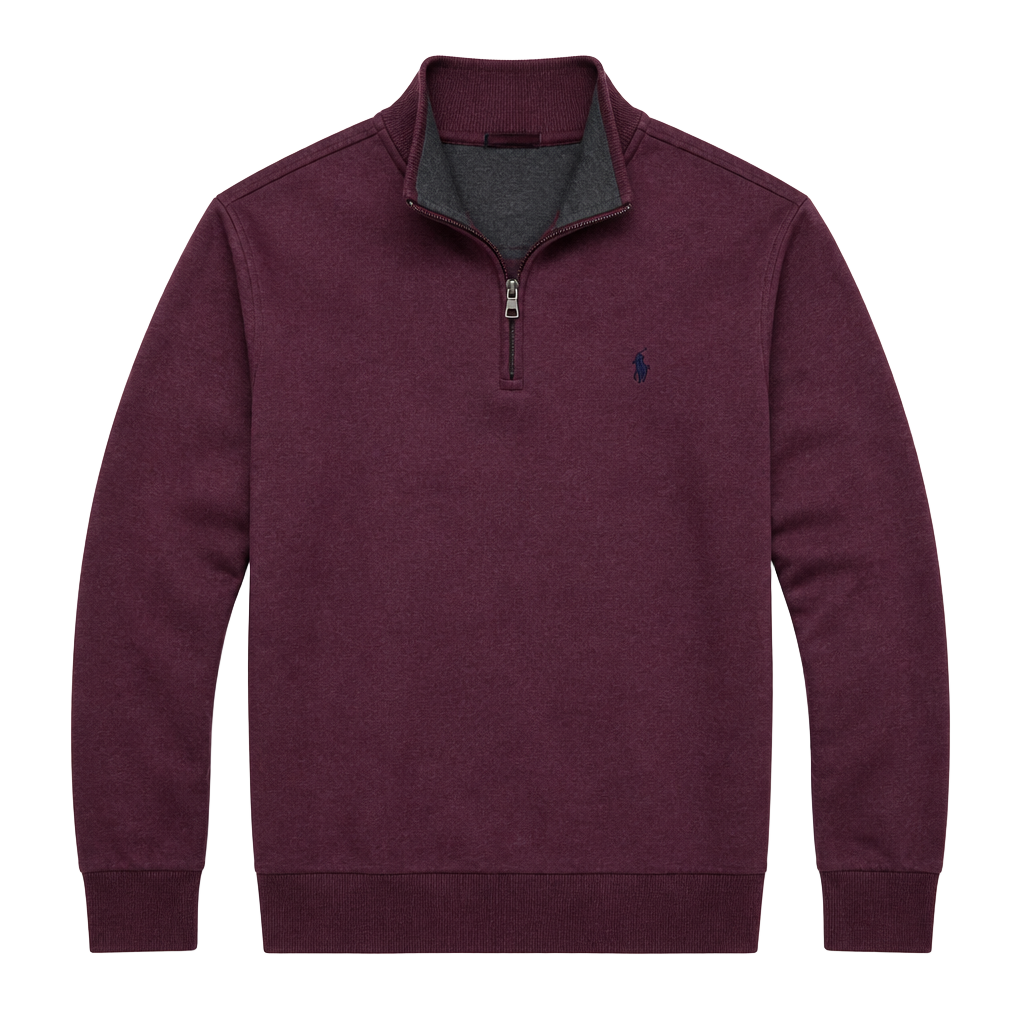 Polo Ralph Lauren Long Sleeve Sweater Cotton-Viscose Wine Heather - 4XLT - .com 1
