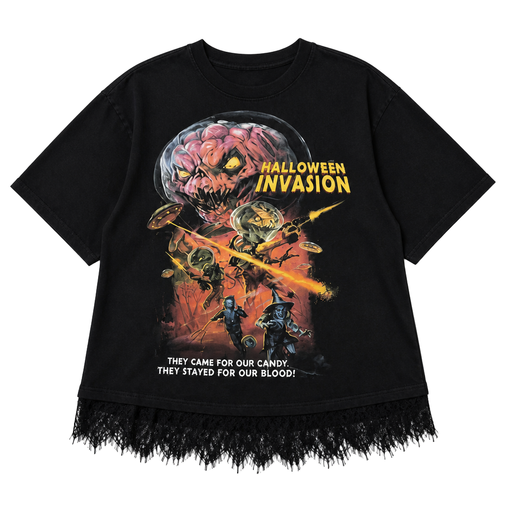 ICavity Colors Halloween Invasion Spookbag T-Shirt Size M Black 1