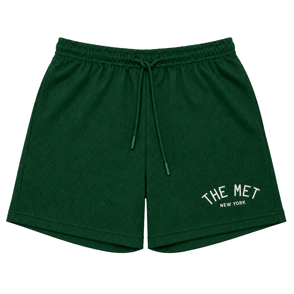 PacSun The Met New York Mesh Shorts Size S Green 1