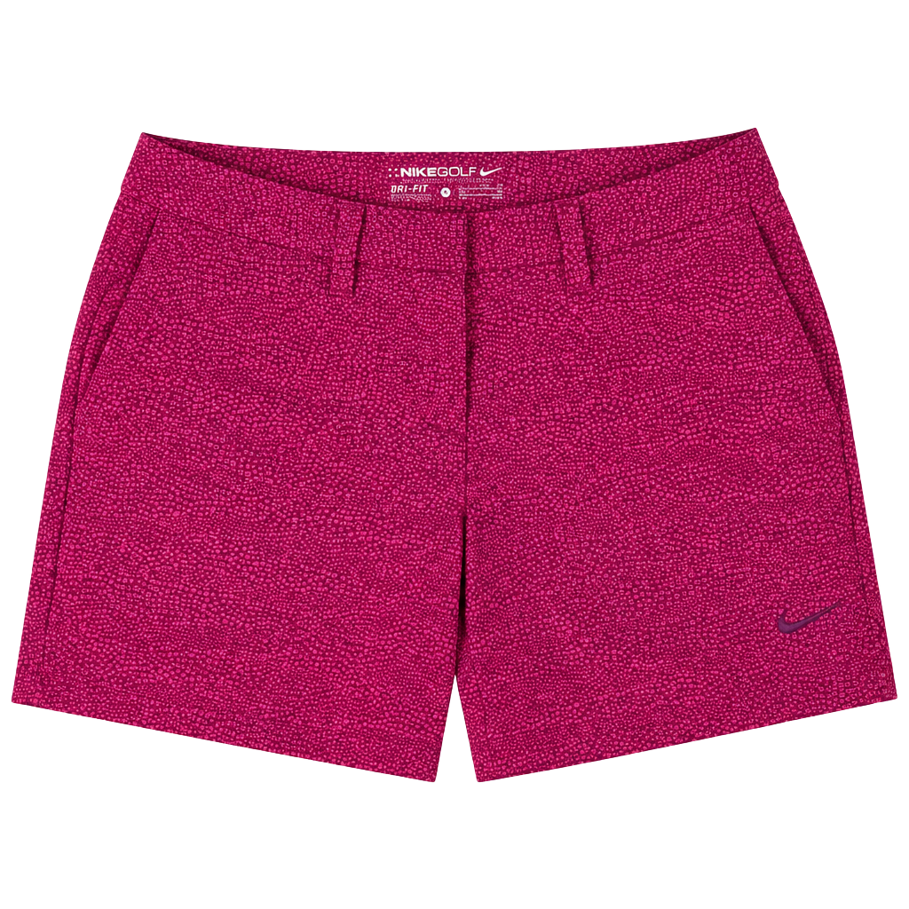 Nike Golf Dri-FIT Shorts Size 0 Pink Micro Print Athletic 1