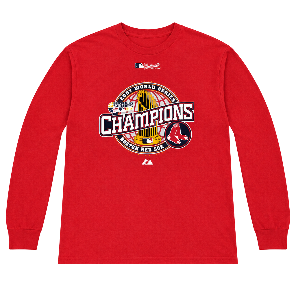 Majestic Boston Red Sox 2007 World Series Champions Long Sleeve T-Shirt 1