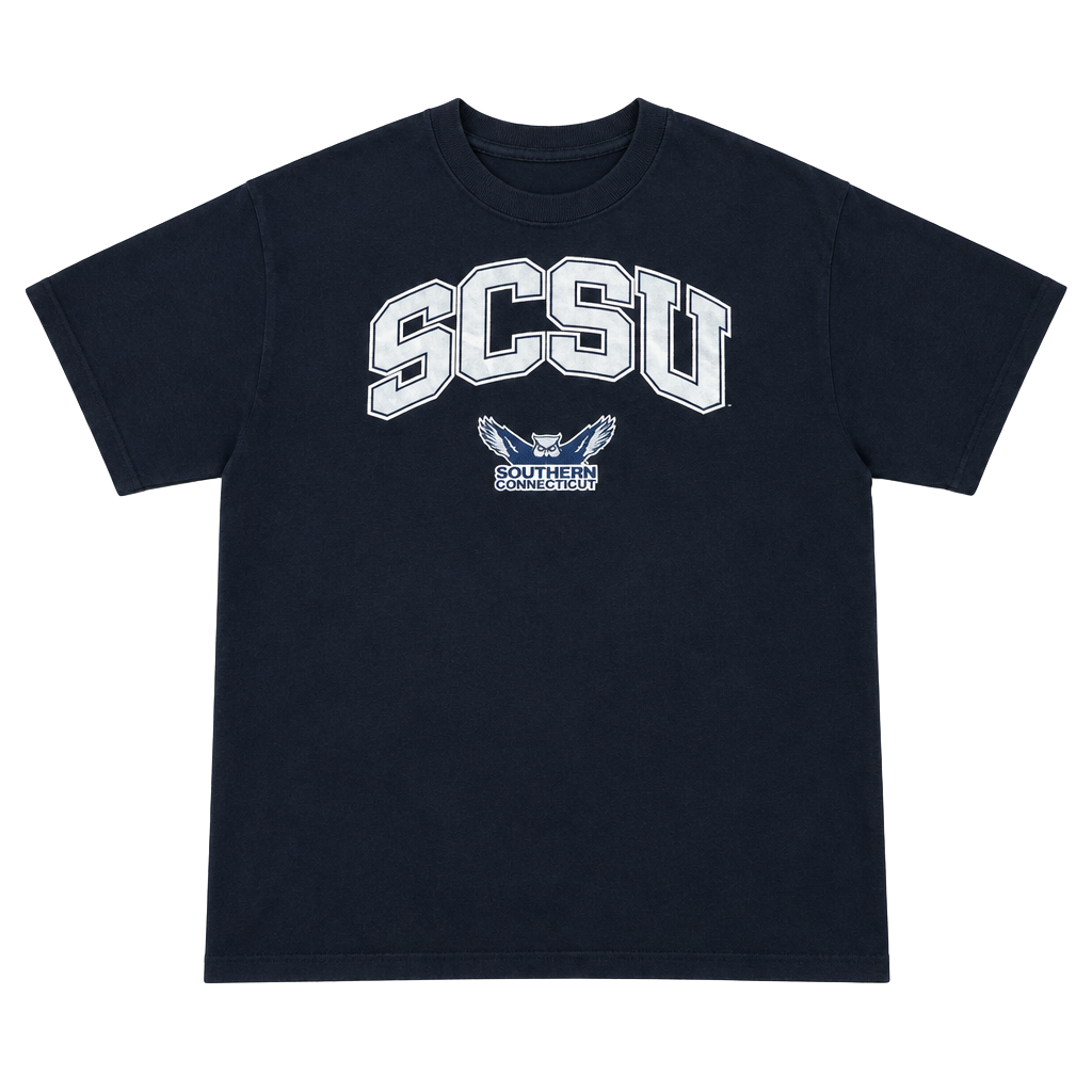 Champion Southern Connecticut State University T-Shirt Black Cropped 1
