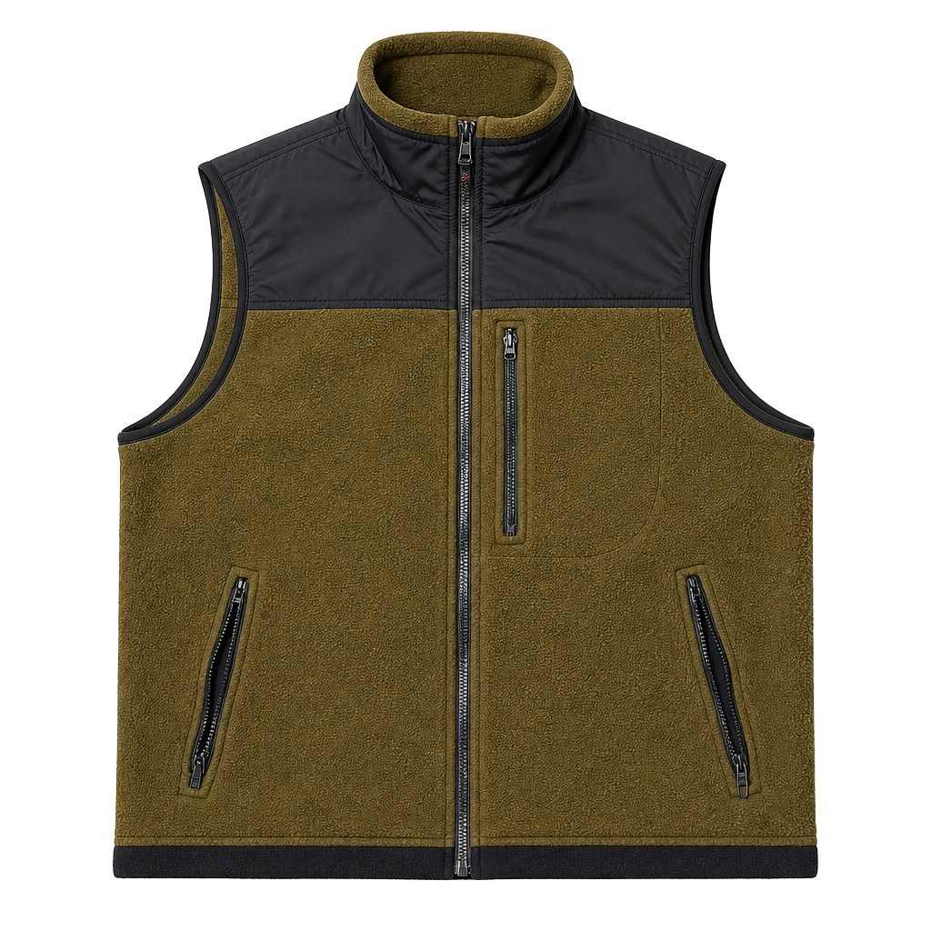 Vintage Eddie Bauer Vest Mens M Fleece Full Zip Outdoors USA ... 1