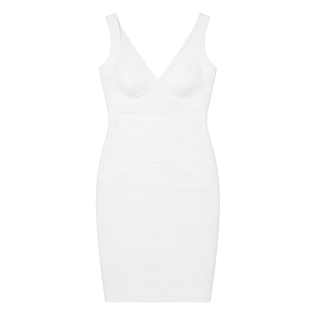 Kensie White Bandage Bodycon Dress Size 8 NWT 1