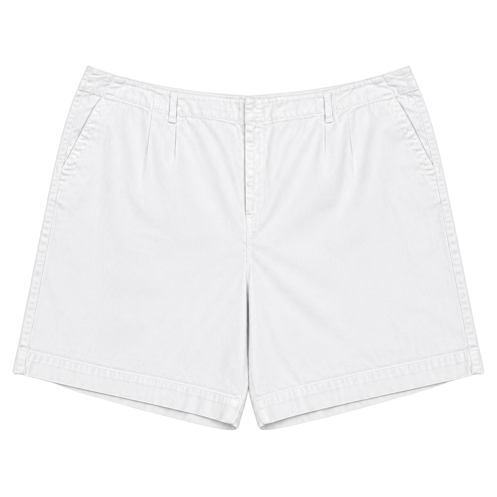 Talbots Woman Petites Stretch White Chino Shorts Size 22W 1