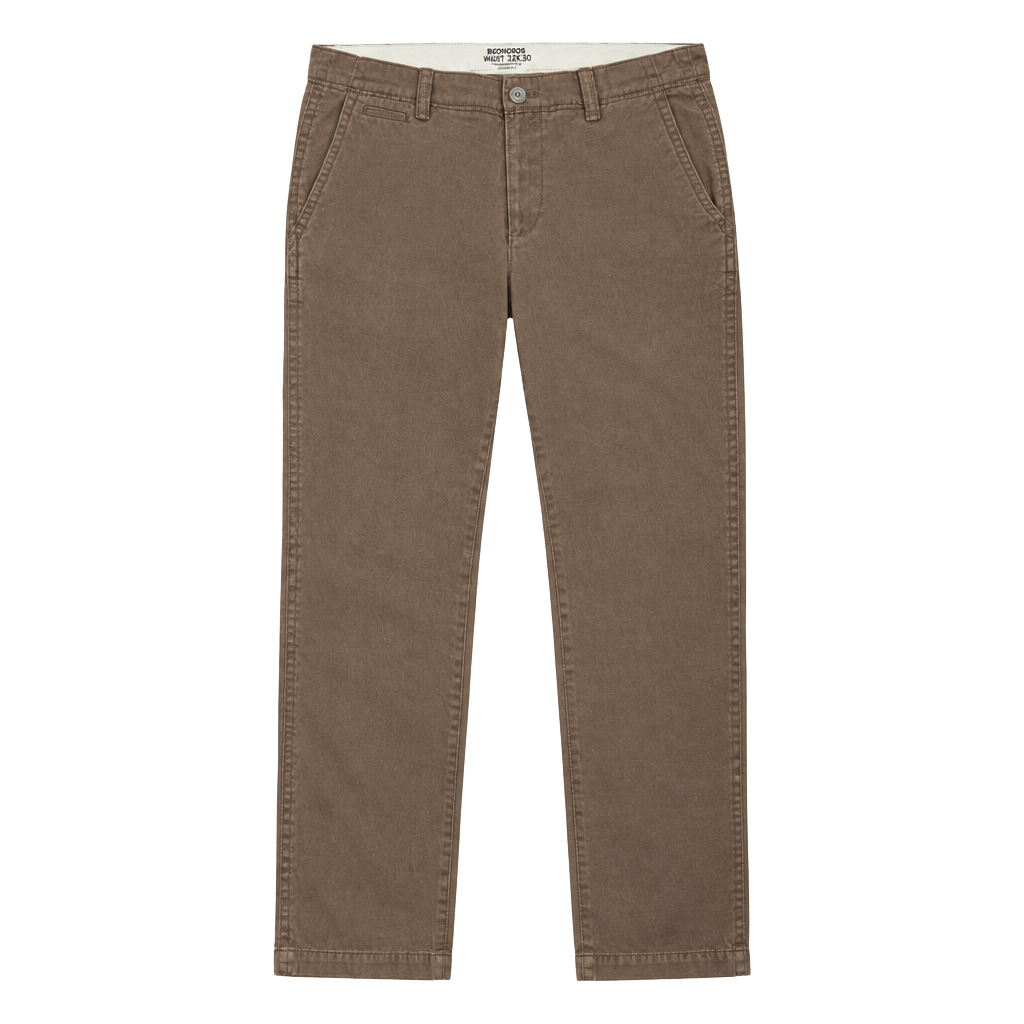 Old Navy Broken-In Khakis Pants 33x30 Brown Straight Leg 1