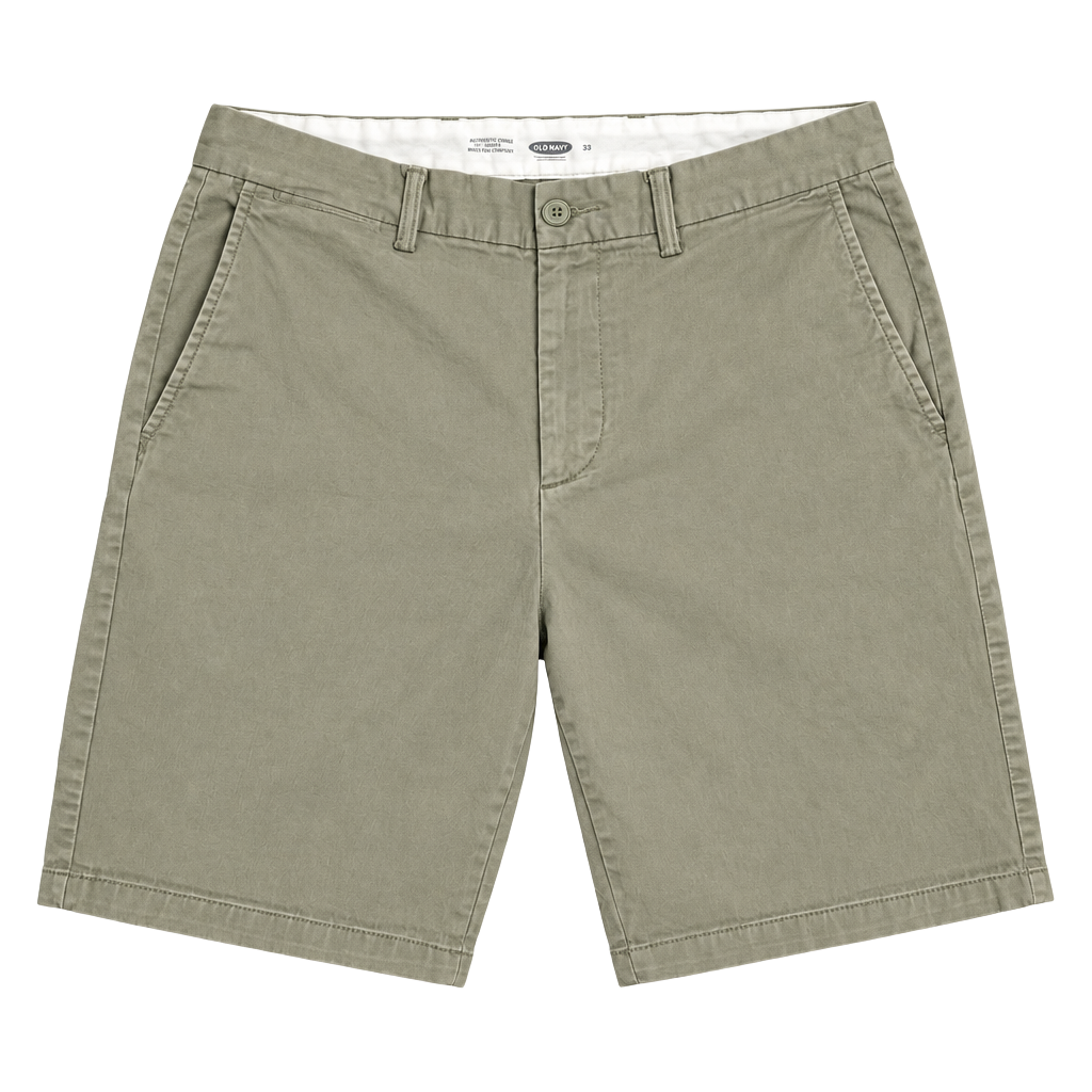 Old Navy Ultimate Slim Shorts Size 33 Khaki Tan Chino 1