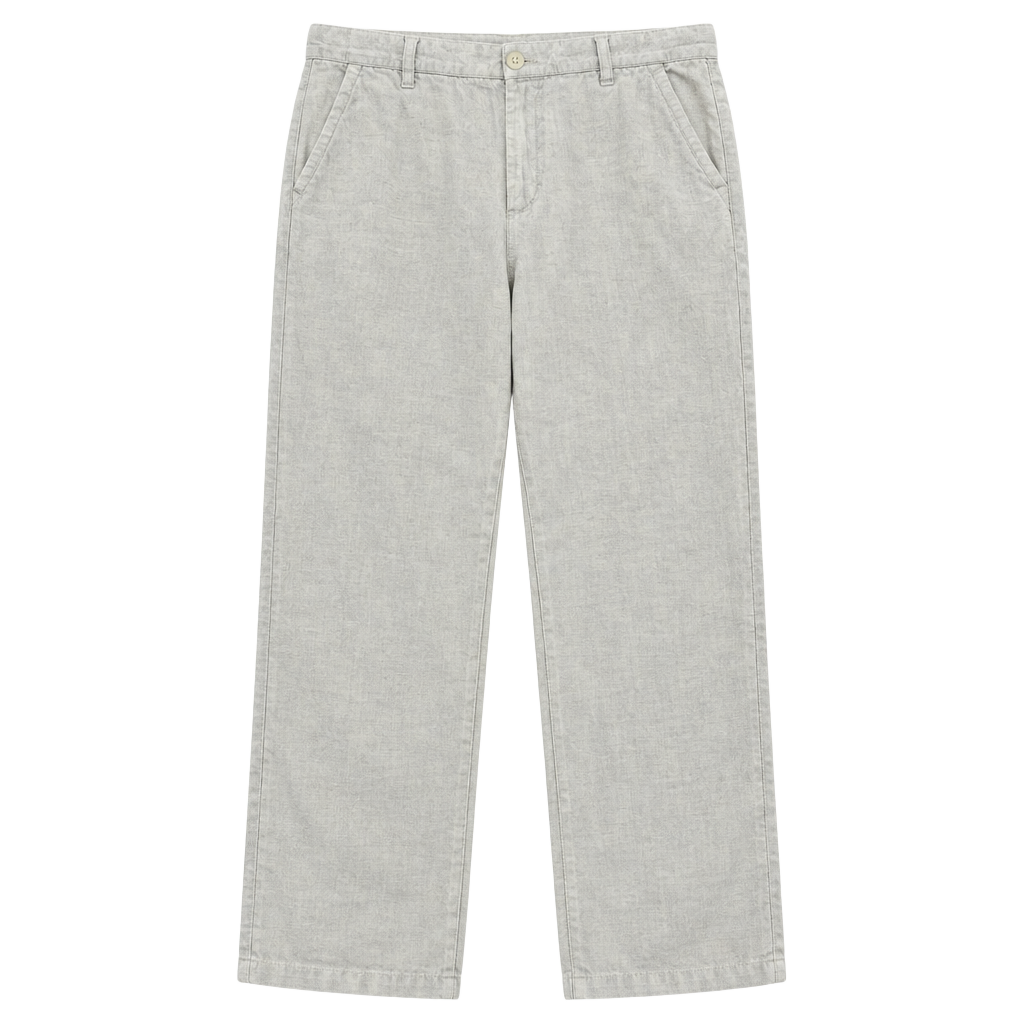Old Navy Linen Pants Size 33x30 Beige Loose Fit Casual Trousers 1