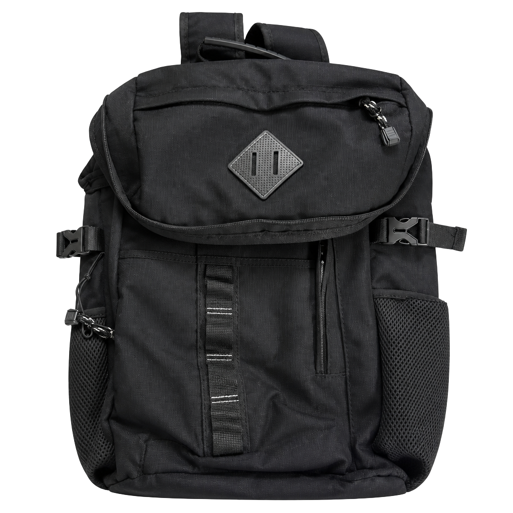 Eastsport Black Utility Backpack with Mesh Pockets 1