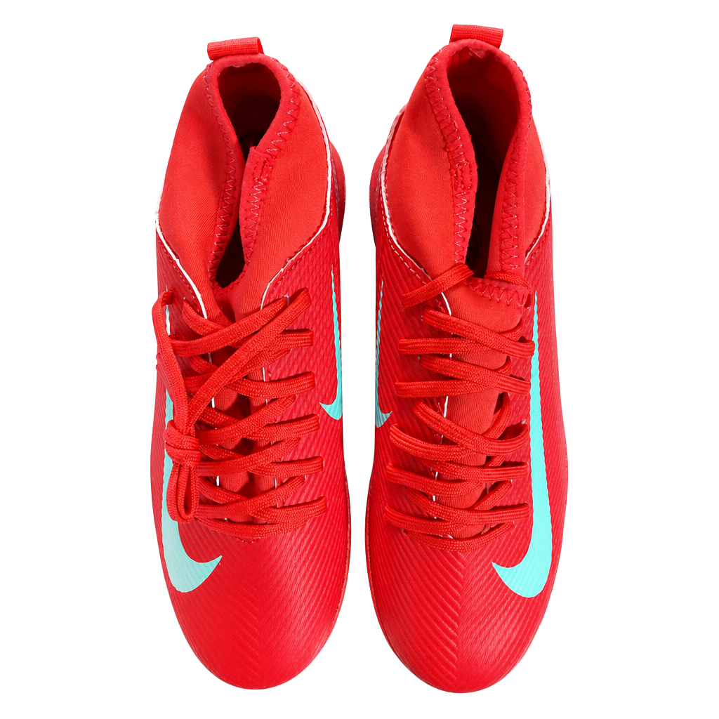 Nike JR Superfly 10 Club TF Soccer Shoes Ember Glow/Aurora Green Size 3.5Y 1
