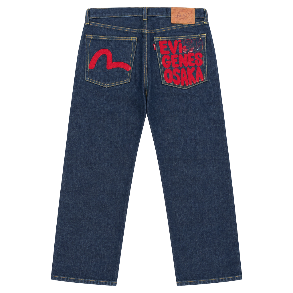 Vintage Japanese Evisu Seagull Embroidered Denim 1