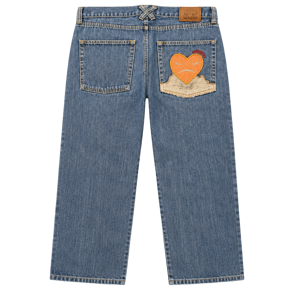 Vintage European “OrgiWear” Embroidered Denim 1