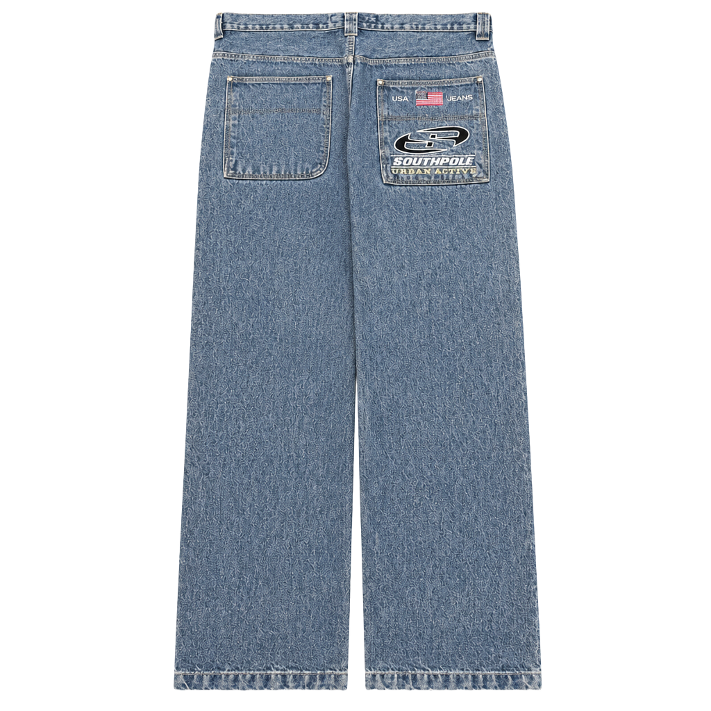 Southpole Jeans Size 38 Blue Urban Active Baggy Y2K Denim 1