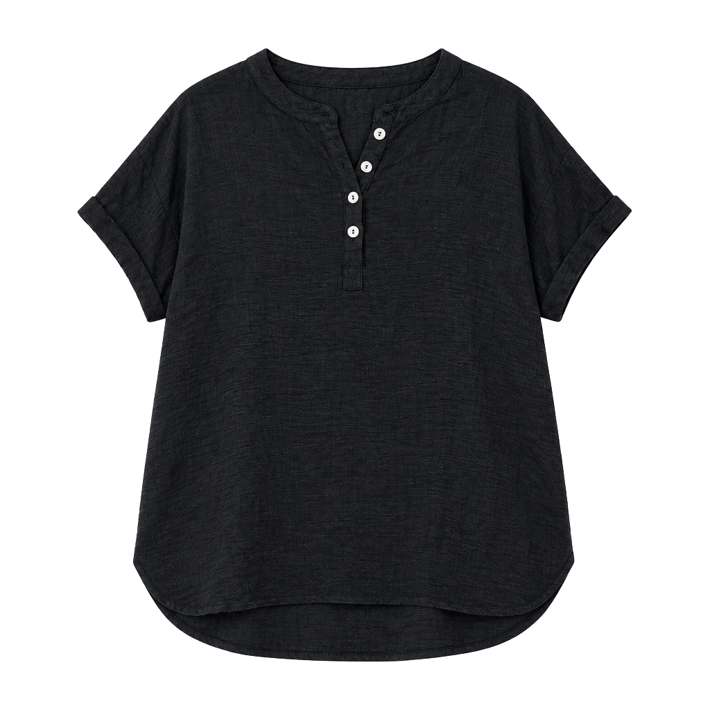 Halara V-Neck Button Batwing Sleeve Casual T-Shirt Size XL 1