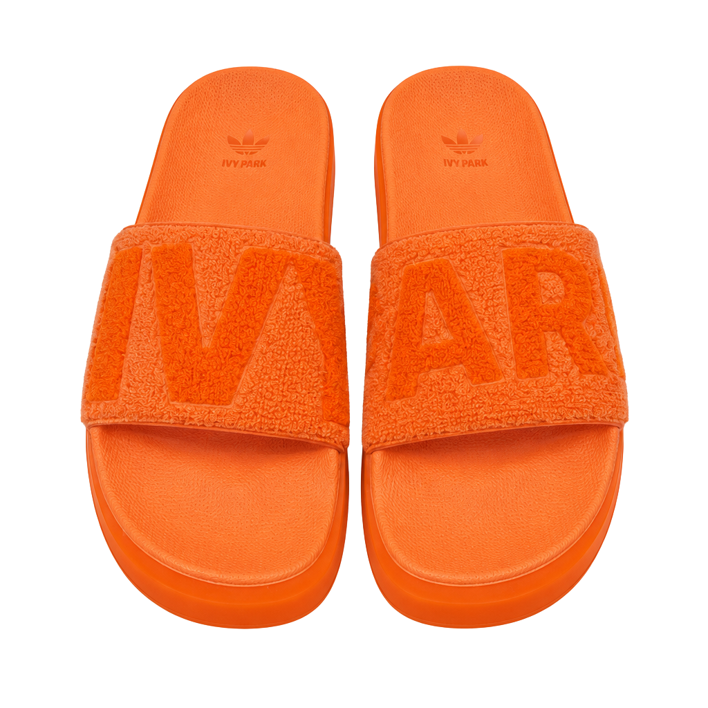 Adidas x Ivy Park IVP Slide Size 7 Men / 8 Women Orange Slides 1