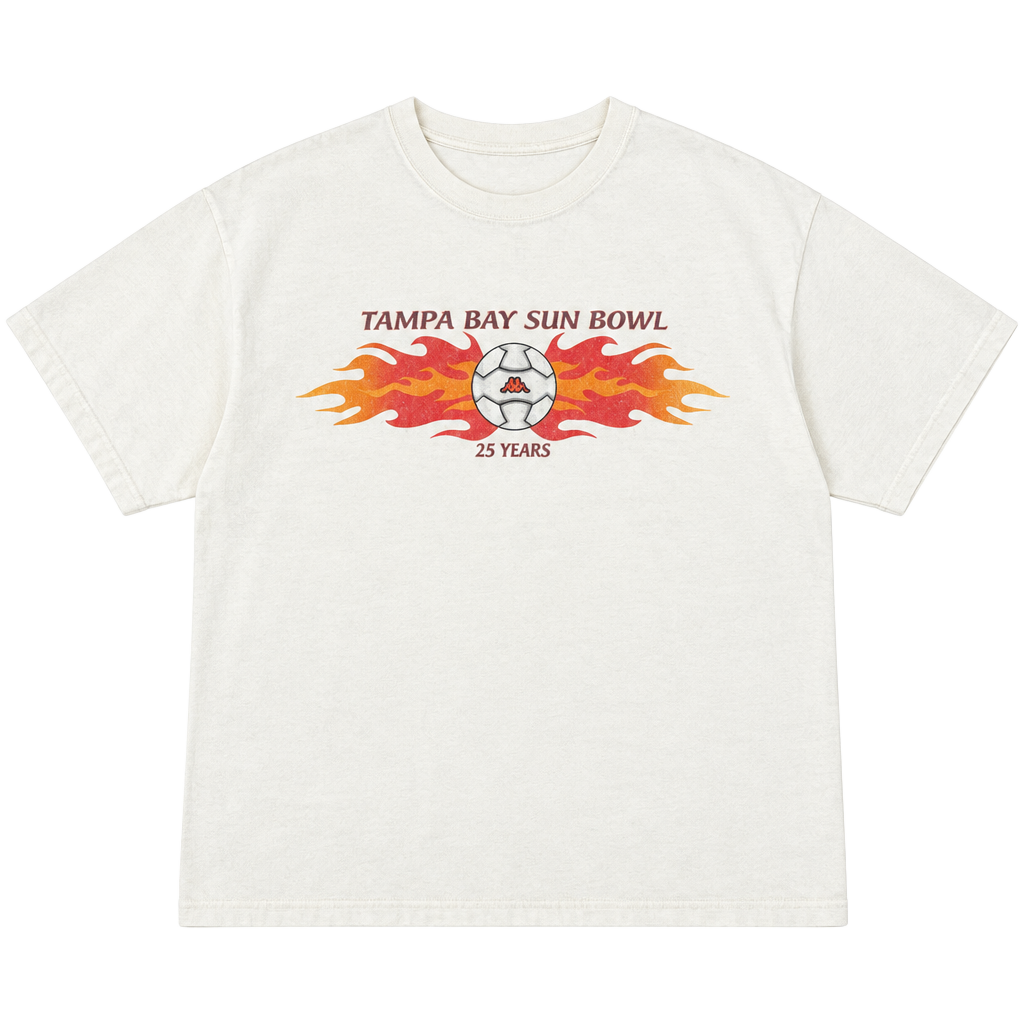 Kappa Tampa Bay Sun Bowl 25 Years T-Shirt Size XL White Graphic 1