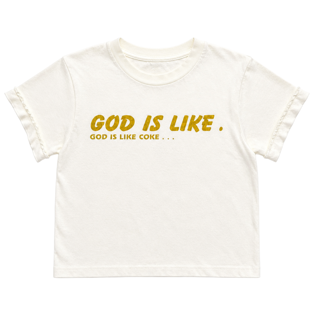 Vintage God Is Like Religious Christian Graphic Tee Shirt Single Stitch 1