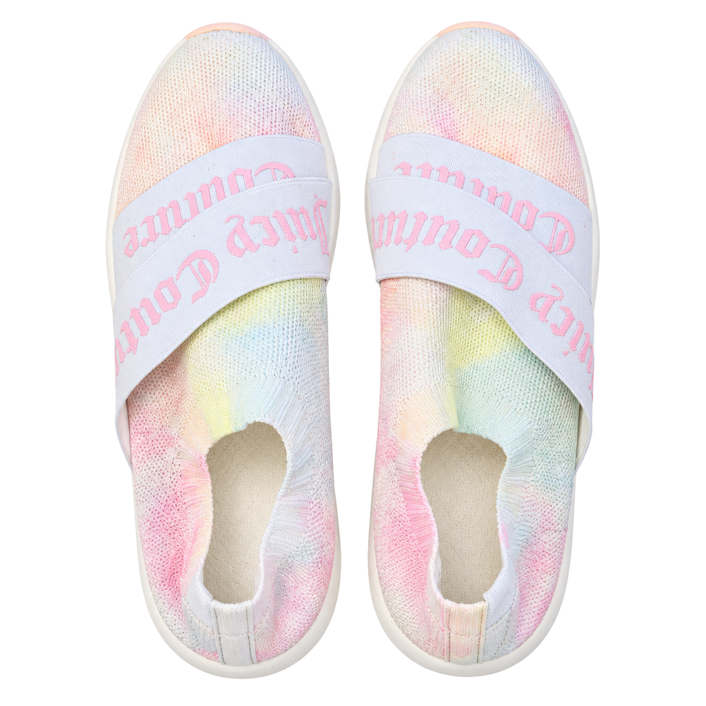 Juicy Couture Announce Slip On Sneakers Multi Tie Dye 1
