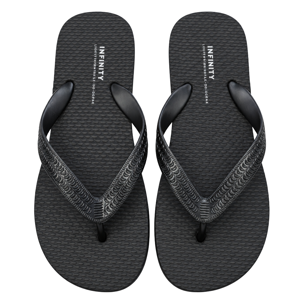 Old Navy Flip Flop Sandals Size 12-13 Black 1
