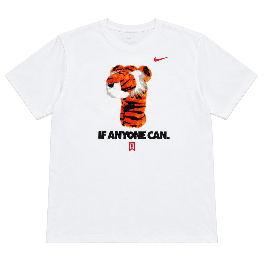 Nike Tiger Woods If Anyone Can T-Shirt Size XXL White 1