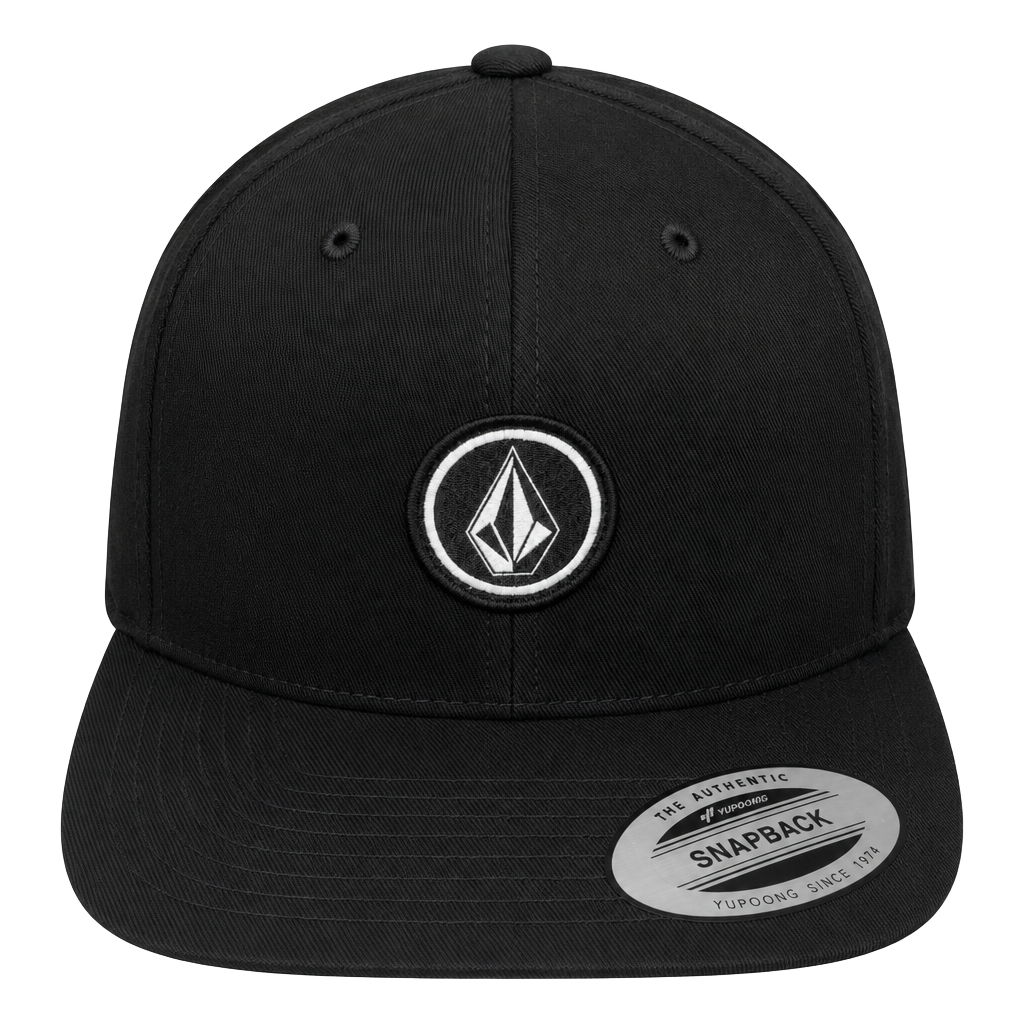 Volcom Men's Quarter Snapback Black Hat Clothing Apparel ..., 1