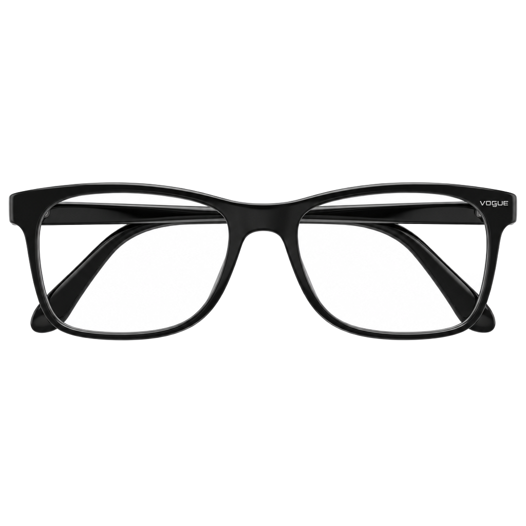 Vogue VO2961 W827 53-17-135 Eyeglass Frames Black Clear Case 1